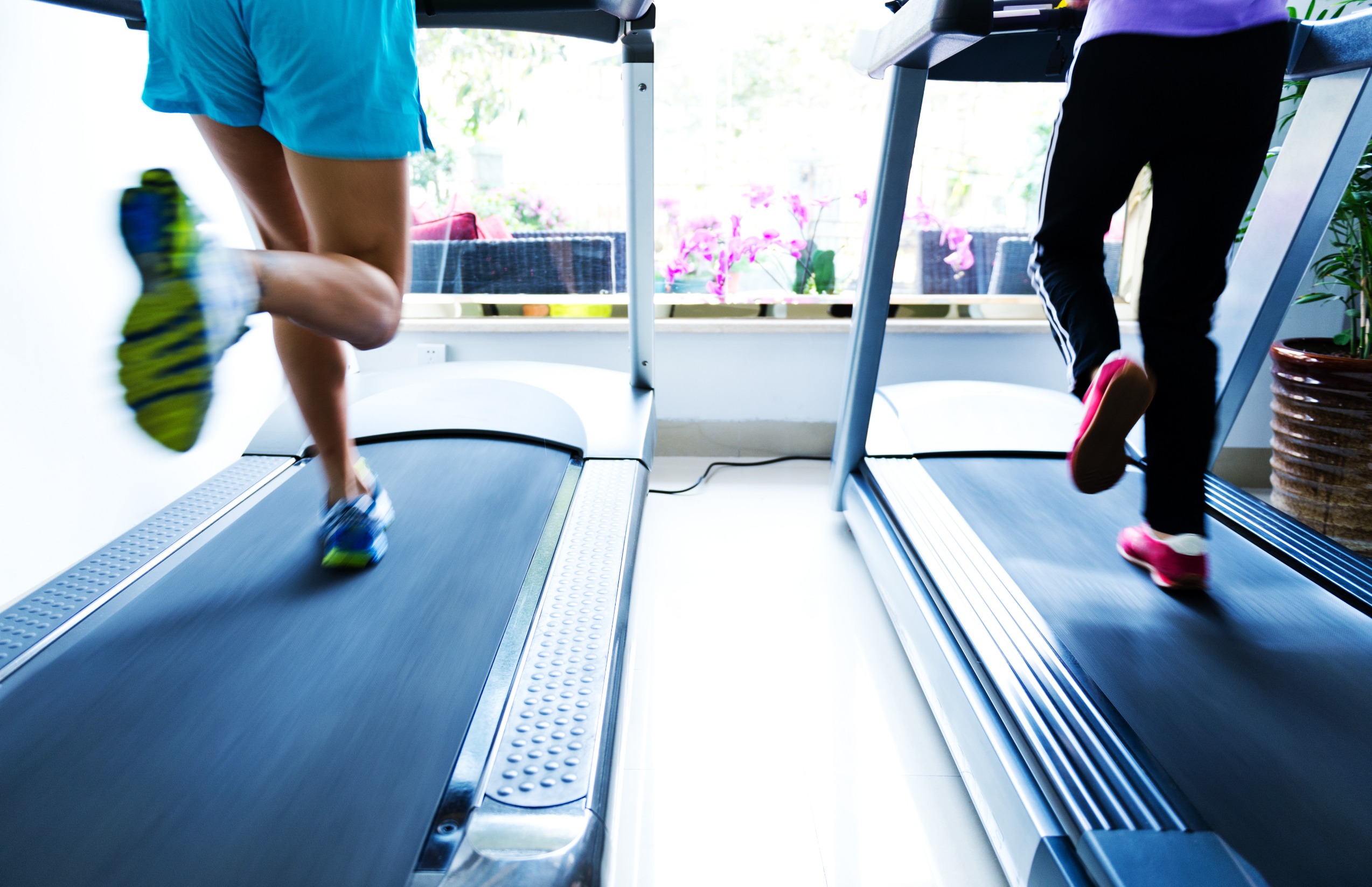 people running on treadmill